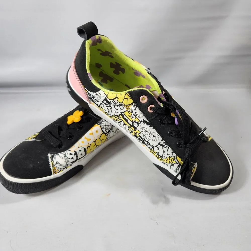Spongebob Square Patrick Mens Size 11 Graphic Sneakers Shoes Low Top Lace Up